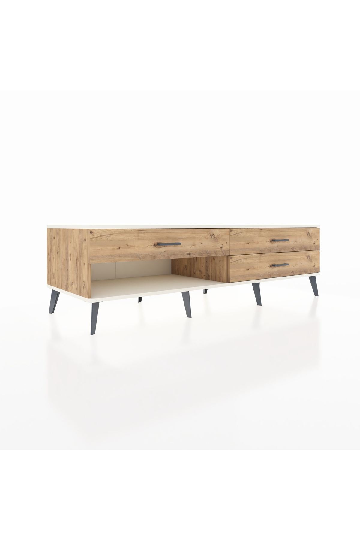 Kronos TV Ünitesi 3 Çekmeceli  176x59x51 Çam-Aytaşı/Çam