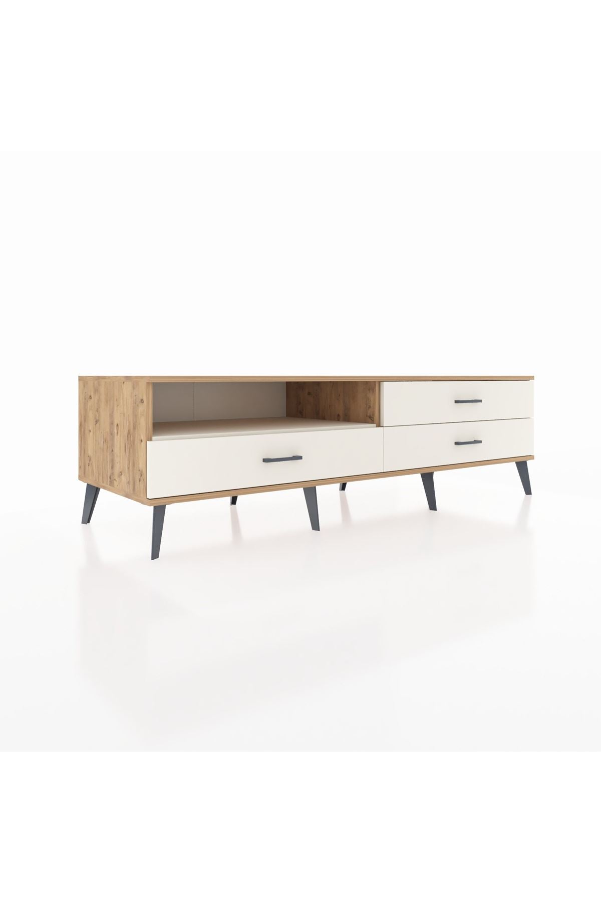 Kronos TV Ünitesi Tek Raflı 3 Çekmeceli  176x59x51 Çam-Aytaşı/Aytaşı