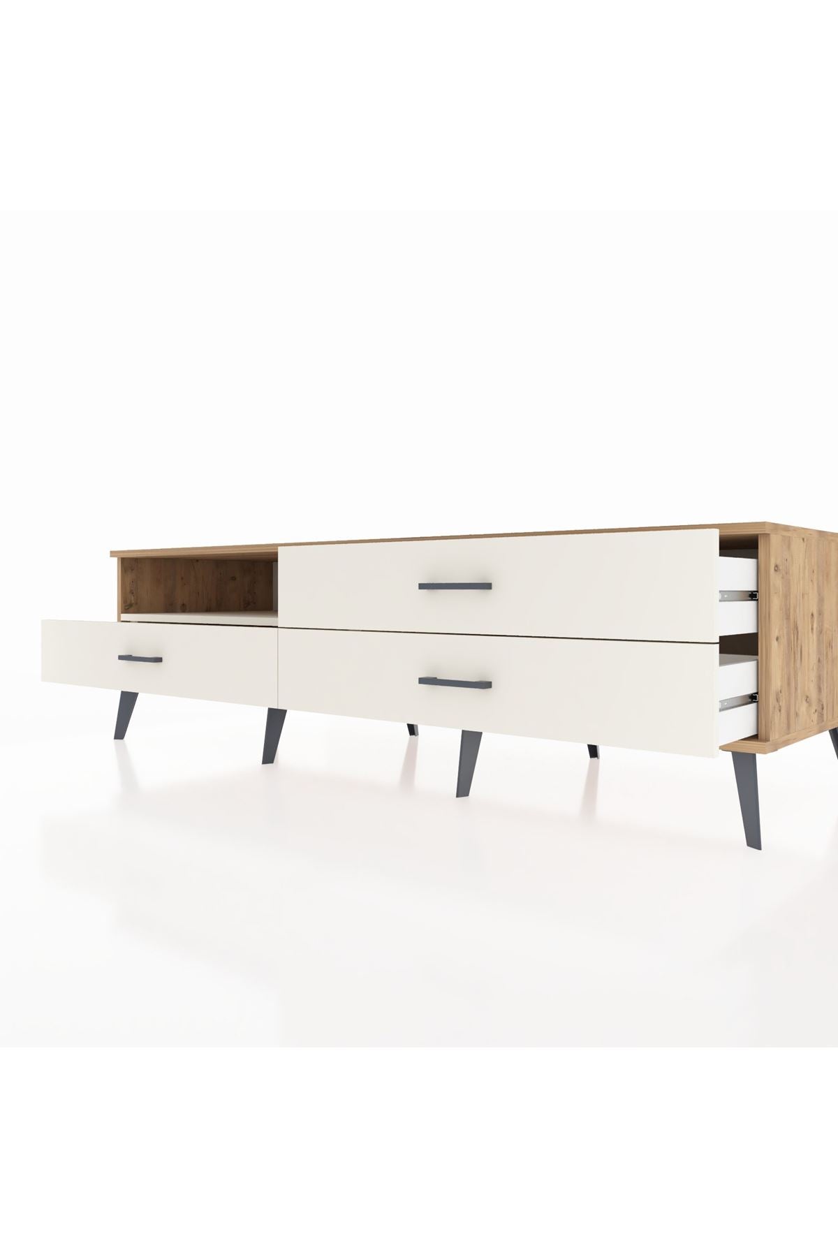 Kronos TV Ünitesi Tek Raflı 3 Çekmeceli  176x59x51 Çam-Aytaşı/Aytaşı