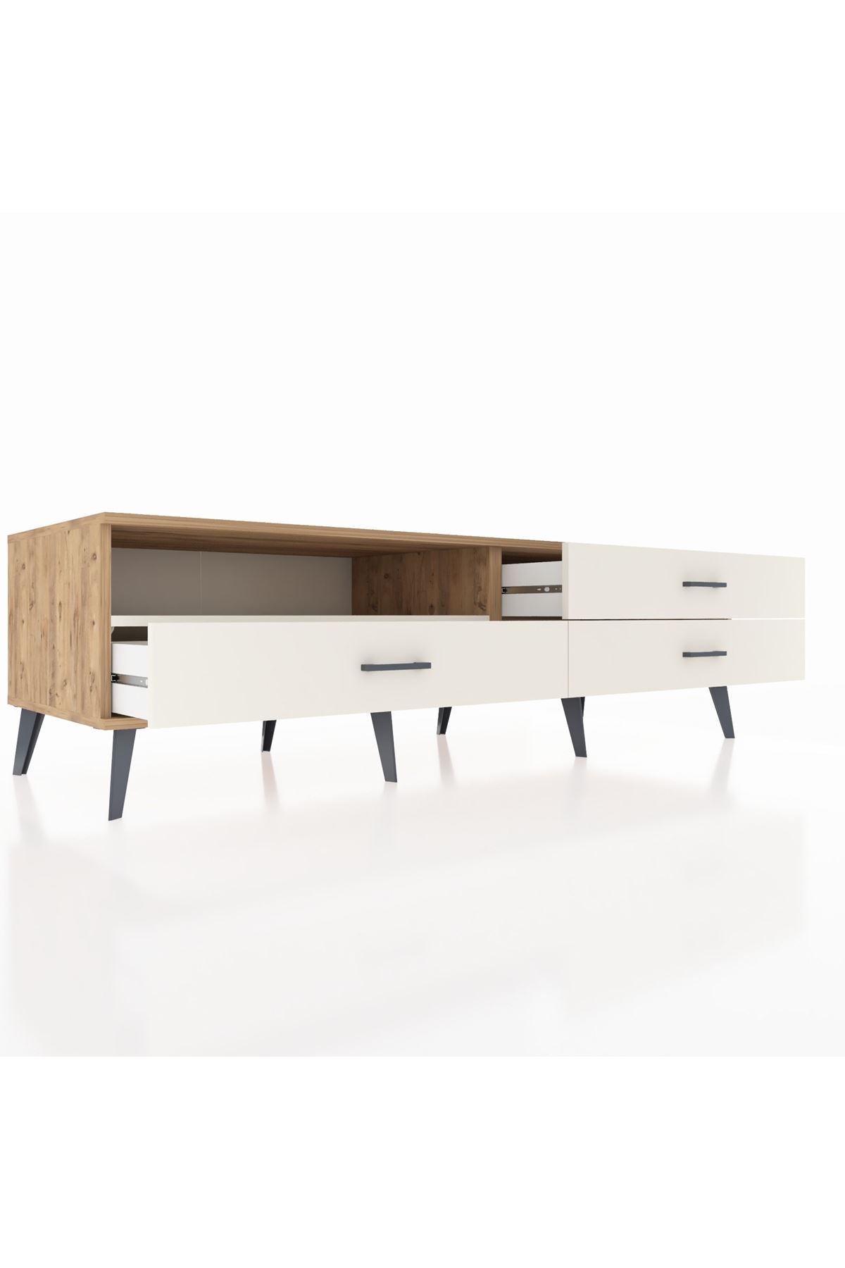 Kronos TV Ünitesi Tek Raflı 3 Çekmeceli  176x59x51 Çam-Aytaşı/Aytaşı