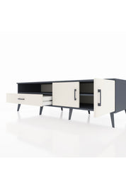 Kronos TV Ünitesi 2 Raflı Tek Çekmeceli 2 Kapaklı 176x59x51 Antrasit-Aytaşı/Aytaşı