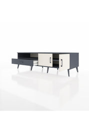 Kronos TV Ünitesi 2 Raflı Tek Çekmeceli 2 Kapaklı 176x59x51 Antrasit-Aytaşı/Antrasit