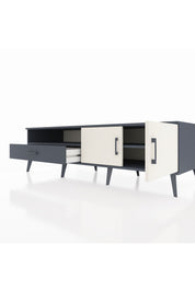 Kronos TV Ünitesi 2 Raflı Tek Çekmeceli 2 Kapaklı 176x59x51 Antrasit-Aytaşı/Antrasit