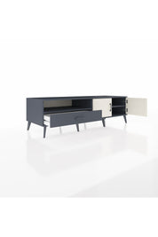 Kronos TV Ünitesi 2 Raflı Tek Çekmeceli 2 Kapaklı 176x59x51 Antrasit-Aytaşı/Antrasit