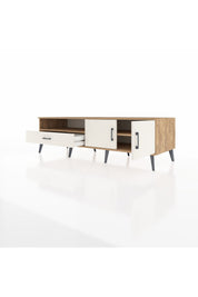 Kronos TV Ünitesi 2 Raflı Tek Çekmeceli 2 Kapaklı 176x59x51 Çam-Aytaşı/Aytaşı