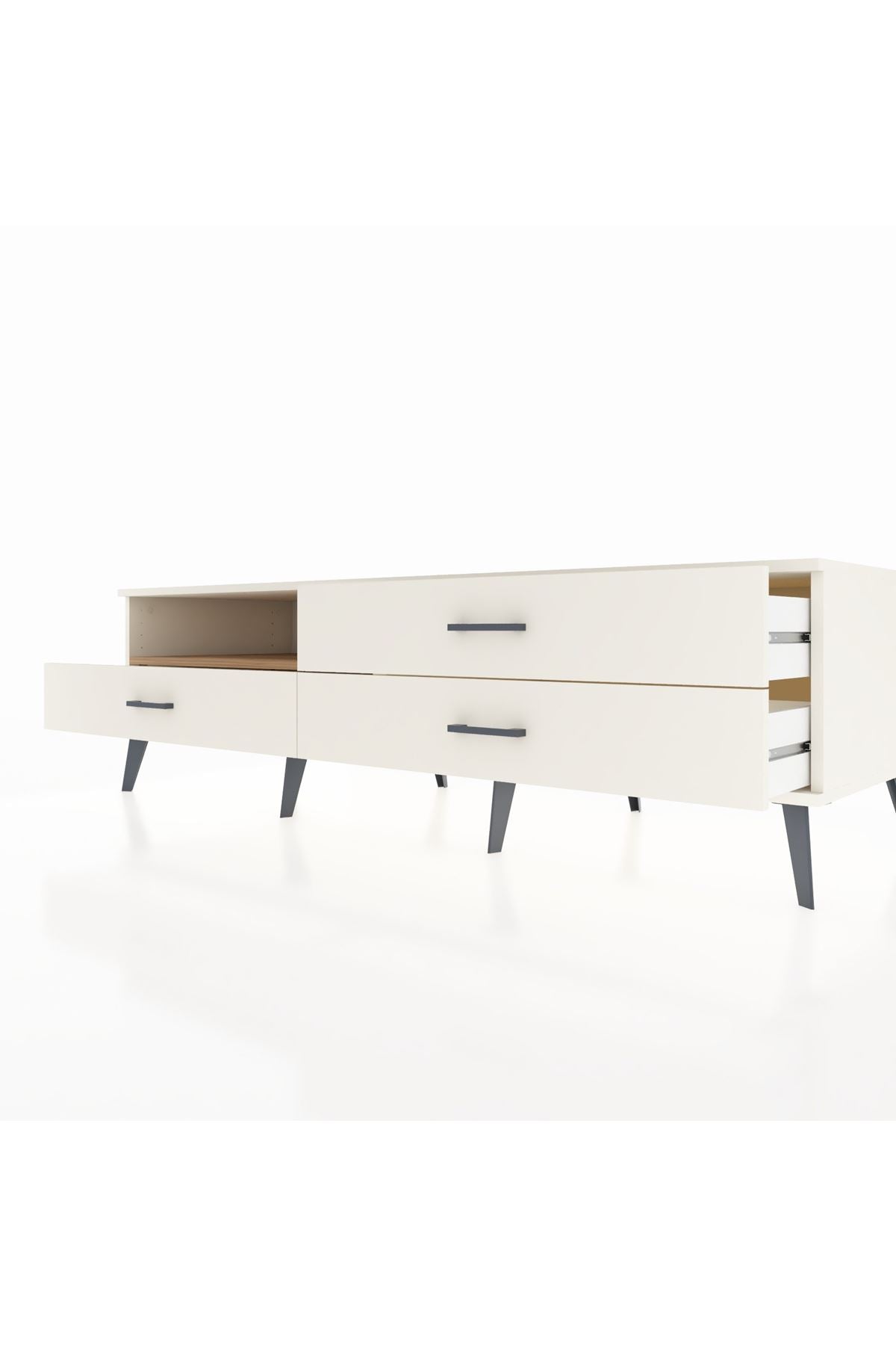 Kronos TV Ünitesi Tek Raflı 3 Çekmeceli  176x59x51 Aytaşı-Çam/Aytaşı