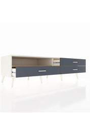 Kronos TV Ünitesi Tek Raflı 3 Çekmeceli  176x59x51 Aytaşı-Çam/Antrasit