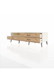 Kronos TV Ünitesi Tek Raflı 3 Çekmeceli  176x59x51 Aytaşı-Aytaşı/Çam