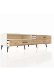 Kronos TV Ünitesi Tek Raflı 3 Çekmeceli  176x59x51 Aytaşı-Aytaşı/Çam