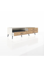 Kronos TV Ünitesi Tek Raflı 3 Çekmeceli  176x59x51 Aytaşı-Antrasit/Çam