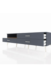 Kronos TV Ünitesi Tek Raflı 3 Çekmeceli  176x59x51 Antrasit-Çam/Antrasit