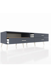 Kronos TV Ünitesi Tek Raflı 3 Çekmeceli  176x59x51 Antrasit-Çam/Antrasit