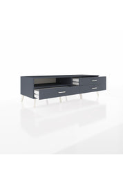 Kronos TV Ünitesi Tek Raflı 3 Çekmeceli  176x59x51 Antrasit-Antrasit/Antrasit