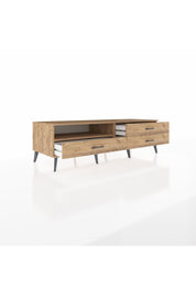 Kronos TV Ünitesi Tek Raflı 3 Çekmeceli  176x59x51 Çam-Çam/Çam