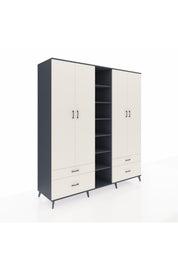 Kronos Dolap 12 Raflı 4 Çekmeceli 2 Askılı 220x59x243 - S784M001V13C