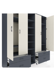 Kronos Dolap 12 Raflı 4 Çekmeceli 2 Askılı 220x59x243 - S784M001V14C