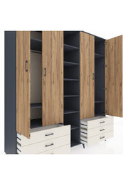 Kronos Dolap 13 Raflı 6 Çekmeceli 2 Askılı 220x59x243 - S784M002V10C