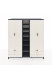 Kronos Dolap 13 Raflı 6 Çekmeceli 2 Askılı 220x59x243 - S784M002V13C