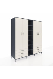 Kronos Dolap 13 Raflı 6 Çekmeceli 2 Askılı 220x59x243 - S784M002V13C