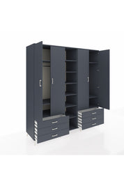 Kronos Dolap 13 Raflı 6 Çekmeceli 2 Askılı 220x59x243 - S784M002V17C