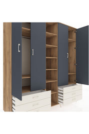 Kronos Dolap 13 Raflı 6 Çekmeceli 2 Askılı 220x59x243 - S784M002V25C