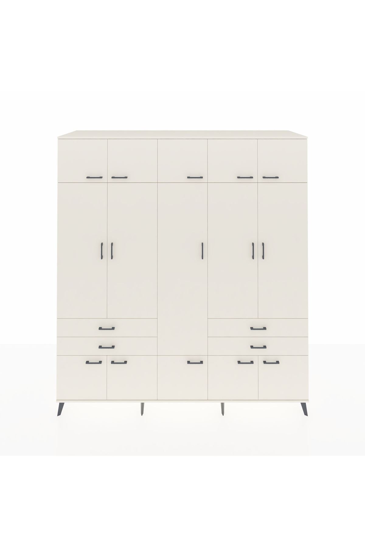 Kronos Dolap 11 Raflı 4 Çekmeceli 2 Askılı 220x59x243 Aytaşı-Aytaşı/Aytaşı