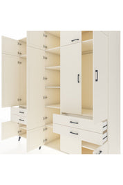 Kronos Dolap 11 Raflı 4 Çekmeceli 2 Askılı 220x59x243 Aytaşı-Aytaşı/Aytaşı