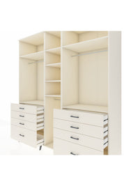 Kronos Dolap 8 Raflı 8 Çekmeceli 3 Askılı 220x59x243 Aytaşı-Aytaşı/Aytaşı