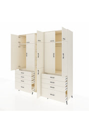 Kronos Dolap 8 Raflı 8 Çekmeceli 3 Askılı 220x59x243 Aytaşı-Aytaşı/Aytaşı