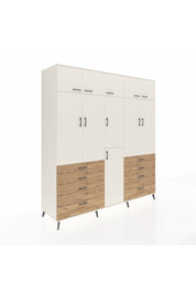 Kronos Dolap 8 Raflı 8 Çekmeceli 3 Askılı 220x59x243 Aytaşı-Aytaşı/Çam