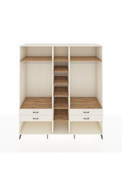 Kronos Dolap 10 Raflı 4 Çekmeceli 2 Askılı 220x59x243 Aytaşı-Çam/Aytaşı