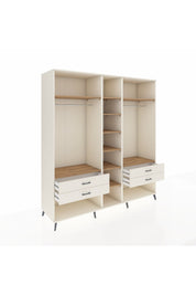 Kronos Dolap 10 Raflı 4 Çekmeceli 2 Askılı 220x59x243 Aytaşı-Çam/Aytaşı