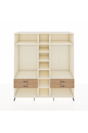 Kronos Dolap 10 Raflı 4 Çekmeceli 2 Askılı 220x59x243 Aytaşı-Aytaşı/Çam