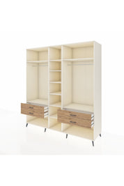 Kronos Dolap 10 Raflı 4 Çekmeceli 2 Askılı 220x59x243 Aytaşı-Aytaşı/Çam