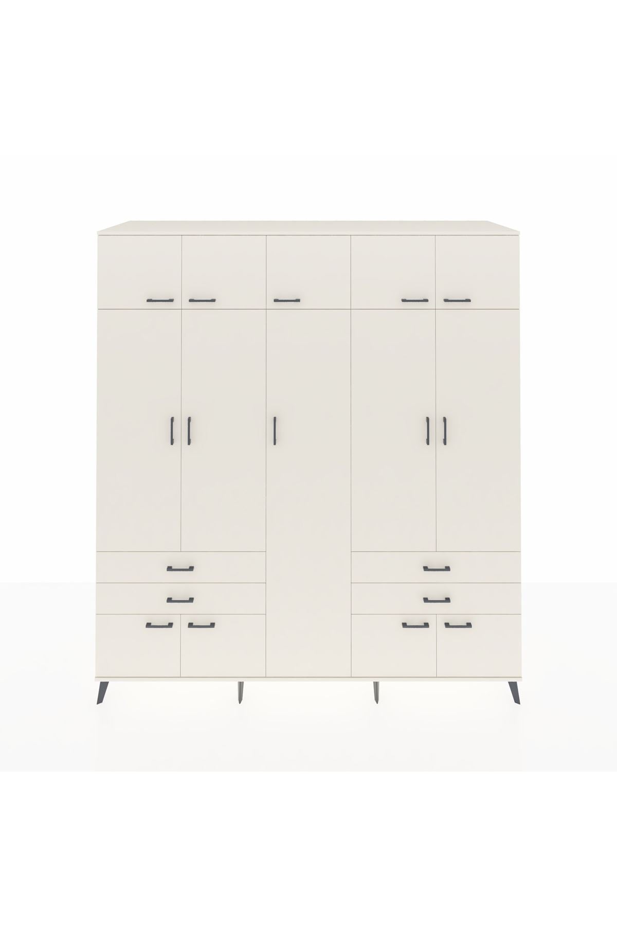 Kronos Dolap 12 Raflı 4 Çekmeceli 2 Askılı 220x59x243 Aytaşı-Aytaşı/Aytaşı