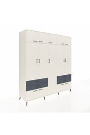 Kronos Dolap 12 Raflı 4 Çekmeceli 2 Askılı 220x59x243 Aytaşı-Aytaşı/Antrasit