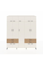 Kronos Dolap 12 Raflı 4 Çekmeceli 2 Askılı 220x59x243 Aytaşı-Aytaşı/Çam