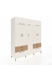 Kronos Dolap 12 Raflı 4 Çekmeceli 2 Askılı 220x59x243 Aytaşı-Aytaşı/Çam