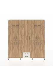 Kronos Dolap 10 Raflı 2 Çekmeceli 4 Askılı 220x59x243 Aytaşı-Çam/Aytaşı