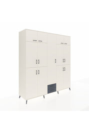 Kronos Dolap 10 Raflı 2 Çekmeceli 4 Askılı 220x59x243 Aytaşı-Aytaşı/Antrasit