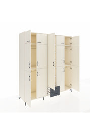 Kronos Dolap 10 Raflı 2 Çekmeceli 4 Askılı 220x59x243 Aytaşı-Aytaşı/Antrasit