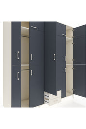 Kronos Dolap 10 Raflı 2 Çekmeceli 4 Askılı 220x59x243 - S784M012V07C
