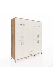 Kronos Dolap 10 Raflı 2 Çekmeceli 4 Askılı 220x59x243 Çam-Aytaşı/Aytaşı