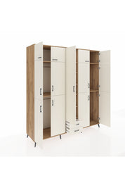 Kronos Dolap 10 Raflı 2 Çekmeceli 4 Askılı 220x59x243 Çam-Aytaşı/Aytaşı