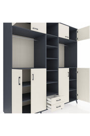 Kronos Dolap 14 Raflı 2 Çekmeceli 2 Askılı 220x59x243 - S784M013V13C