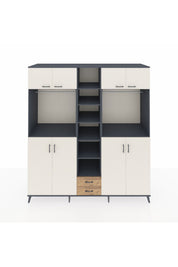 Kronos Dolap 14 Raflı 2 Çekmeceli 2 Askılı 220x59x243 - S784M013V15C