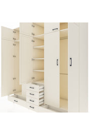 Kronos Dolap 6 Raflı 6 Çekmeceli 4 Askılı 220x59x243 - S784M014V04C