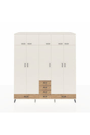 Kronos Dolap 6 Raflı 6 Çekmeceli 4 Askılı 220x59x243 - S784M014V06C