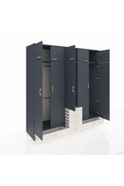 Kronos Dolap 6 Raflı 6 Çekmeceli 4 Askılı 220x59x243 - S784M014V16C