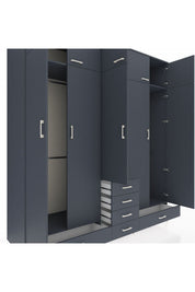 Kronos Dolap 6 Raflı 6 Çekmeceli 4 Askılı 220x59x243 - S784M014V17C